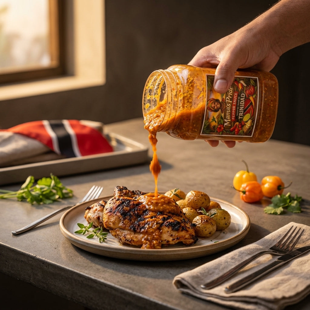 Mama's Pride Pepper Sauce – 32oz Family Size
