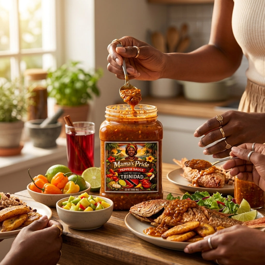 Mama's Pride Pepper Sauce – 32oz Family Size